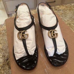 Gucci block heel sandal